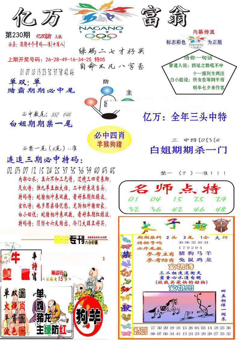 2024230期亿万富翁A