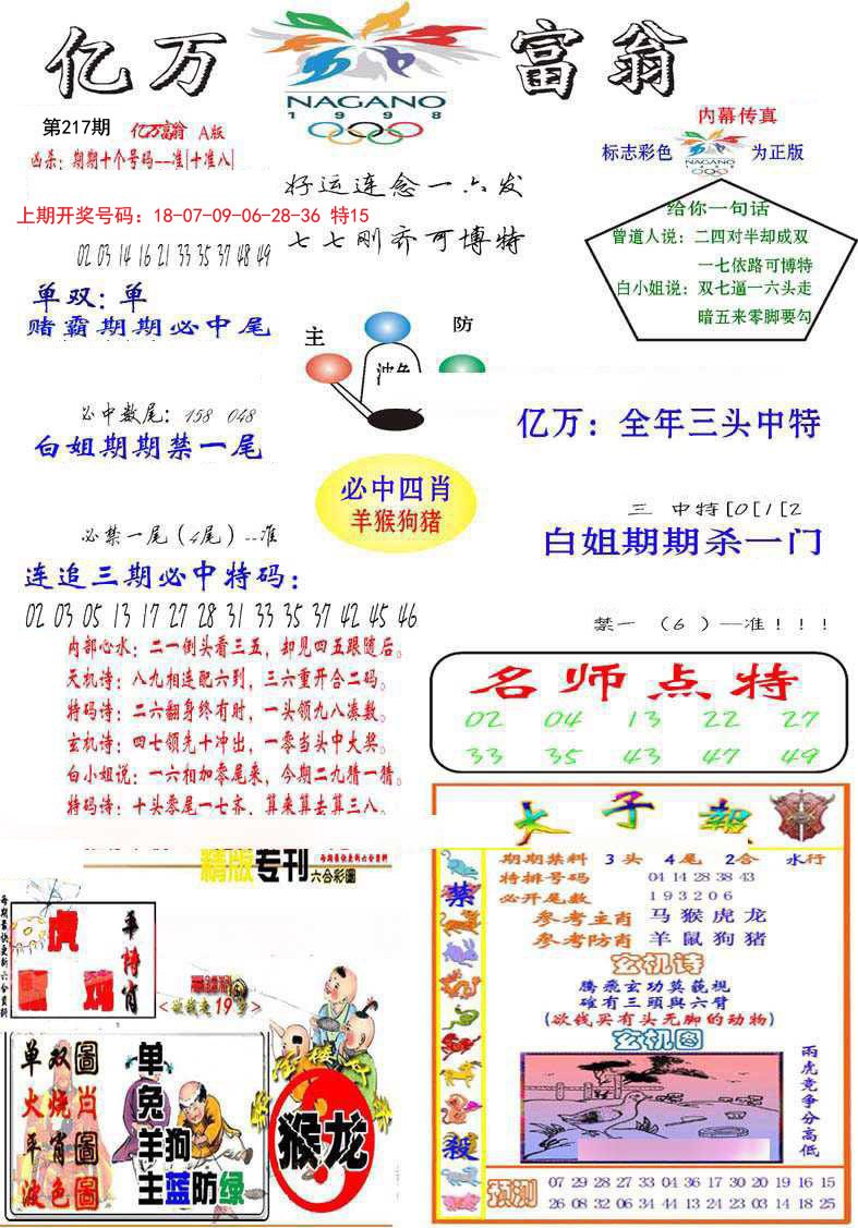 2024217期亿万富翁A
