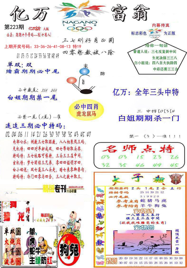 2024223期亿万富翁A