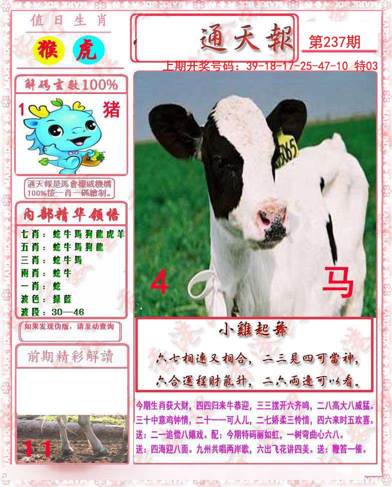 2024237期马经通天报