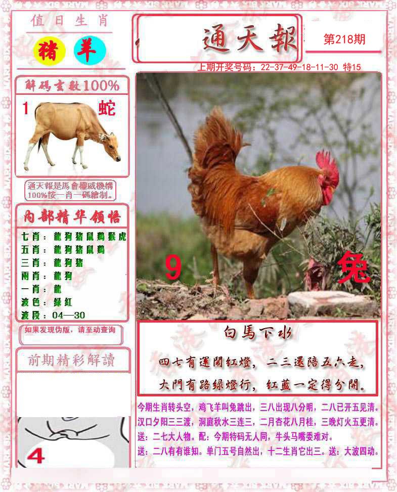 2024218期马经通天报