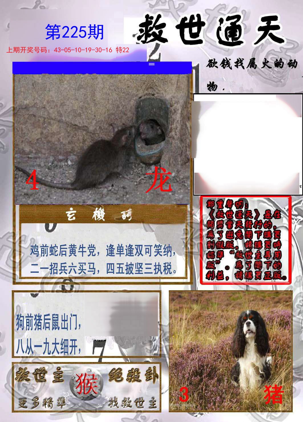 2024225期救世通天报