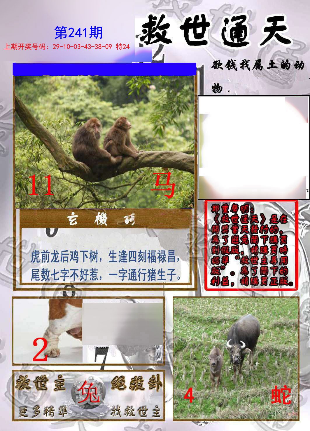 2024241期救世通天报