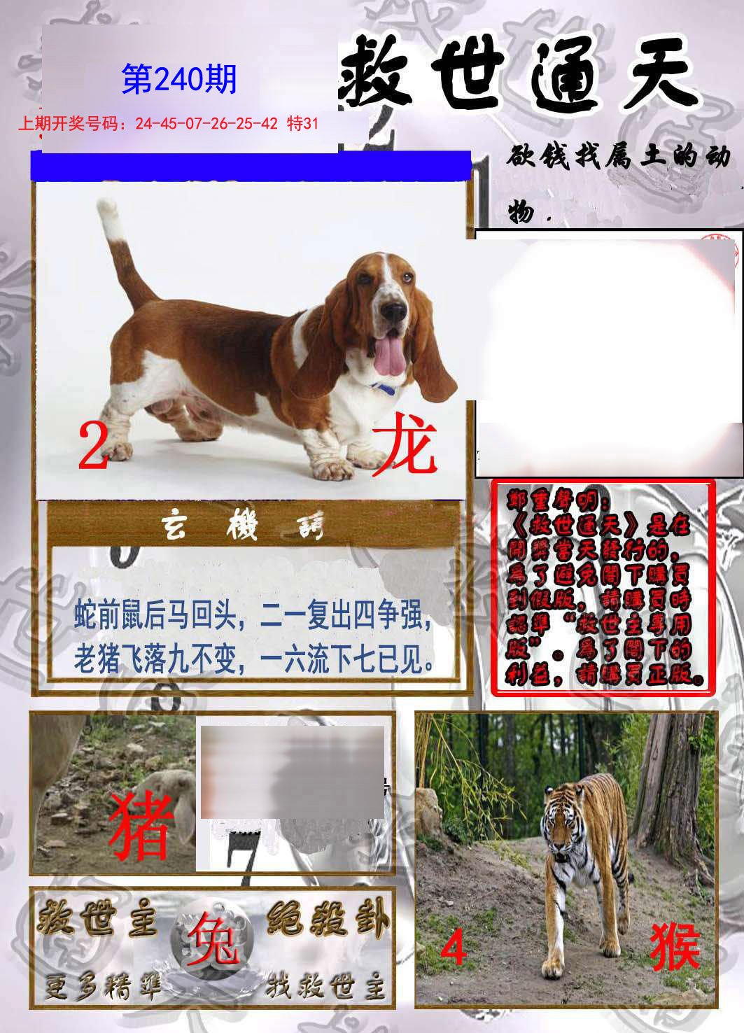 2024240期救世通天报