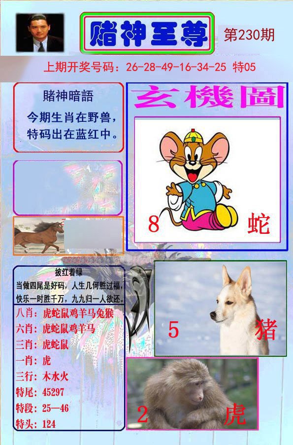 2024230期赌神至尊
