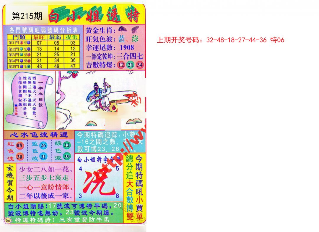 2024215期白小姐透特