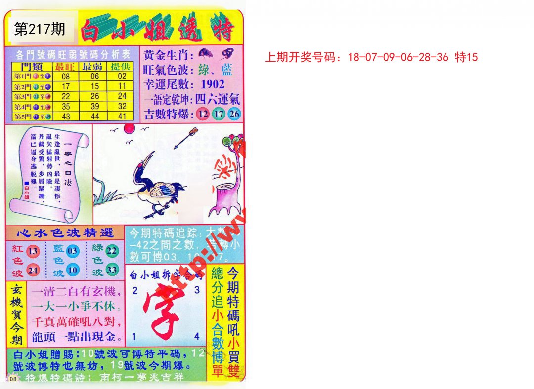 2024217期白小姐透特