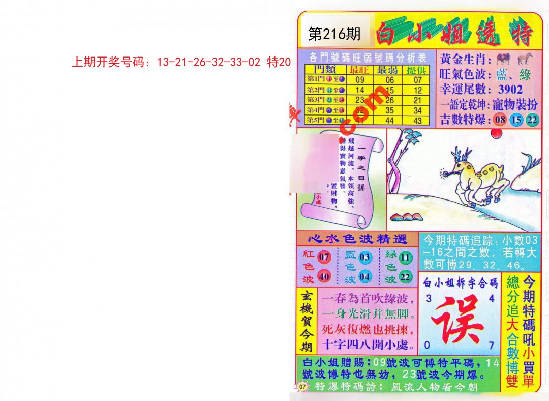 2024216期白小姐透特