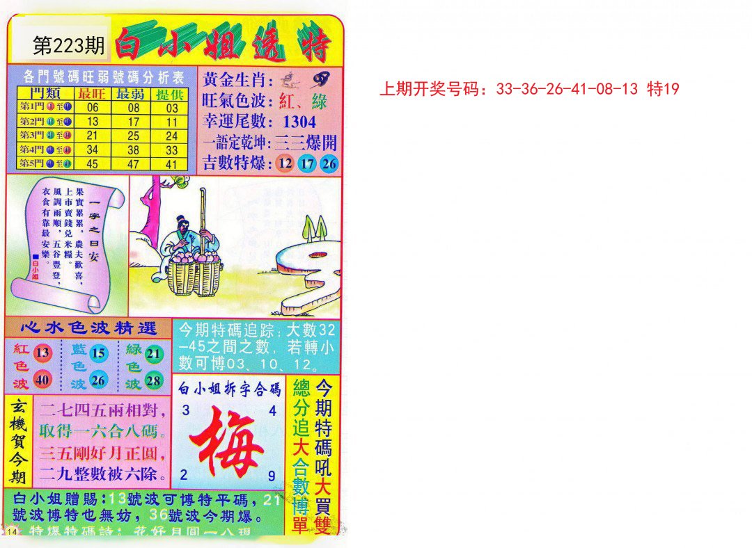2024223期白小姐透特