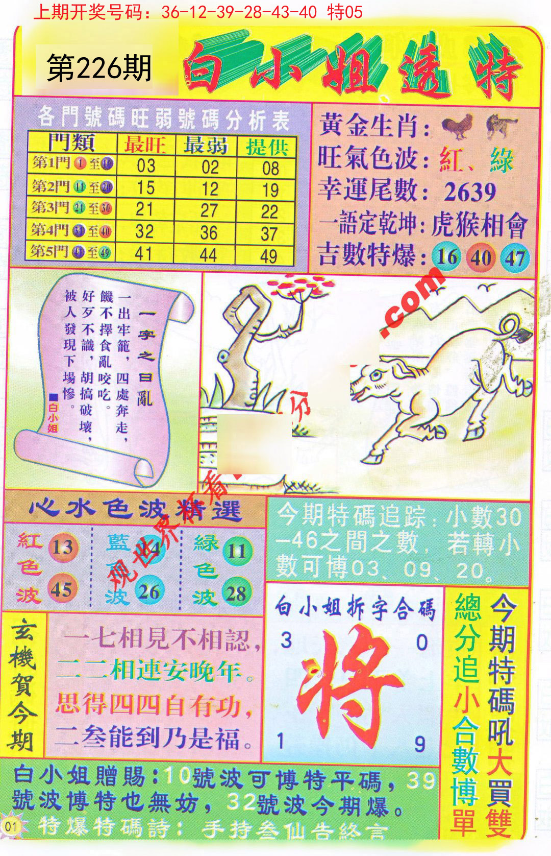 2024226期白小姐透特