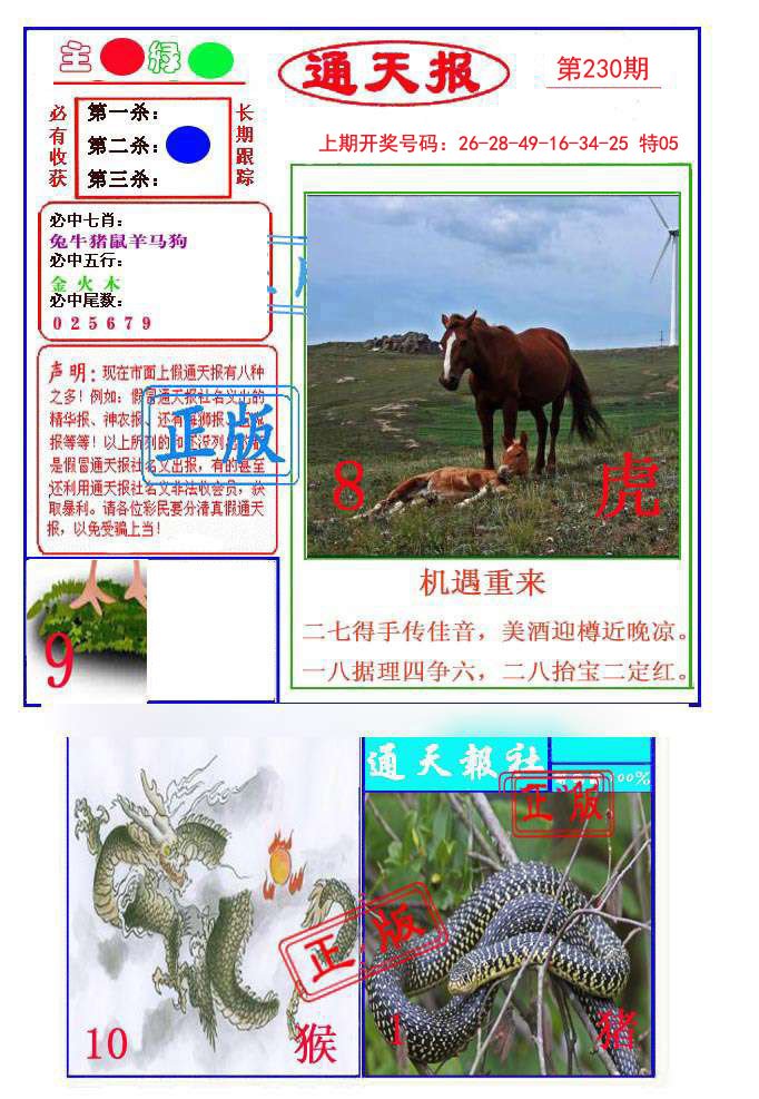 2024230期通天杀波图1