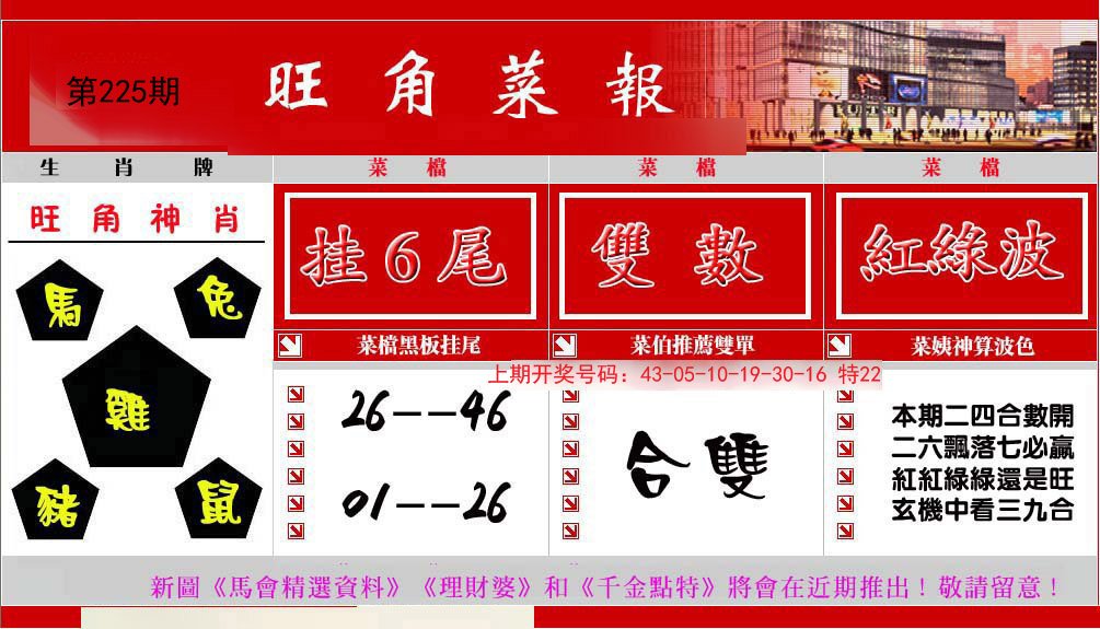 2024225期旺角菜报