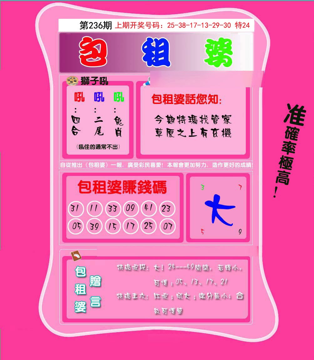 2024236期包租婆