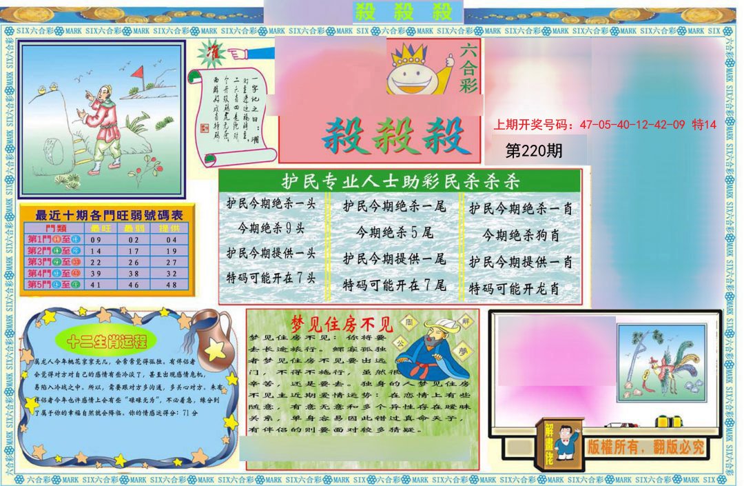 2024220期九龍杀杀杀A(推荐)