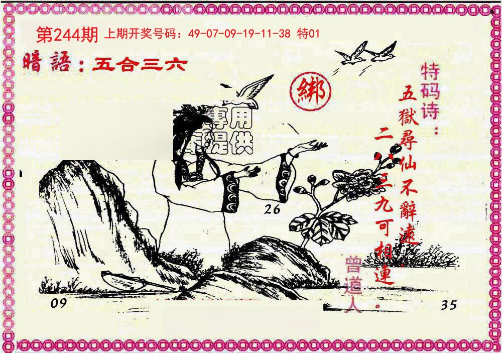 2024244期新暗语报