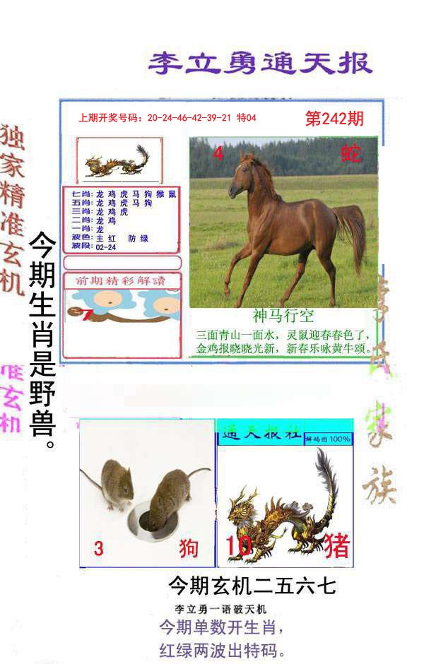 2024242期李立勇通天报