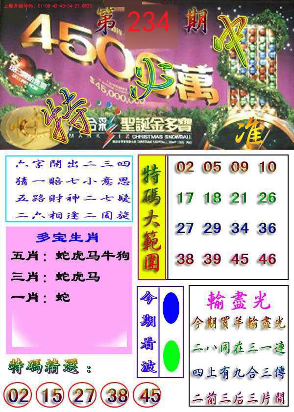 2024234期特必中