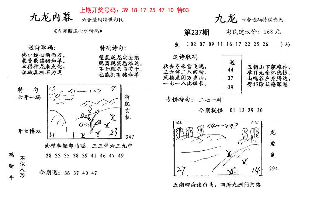 2024237期九龙内幕