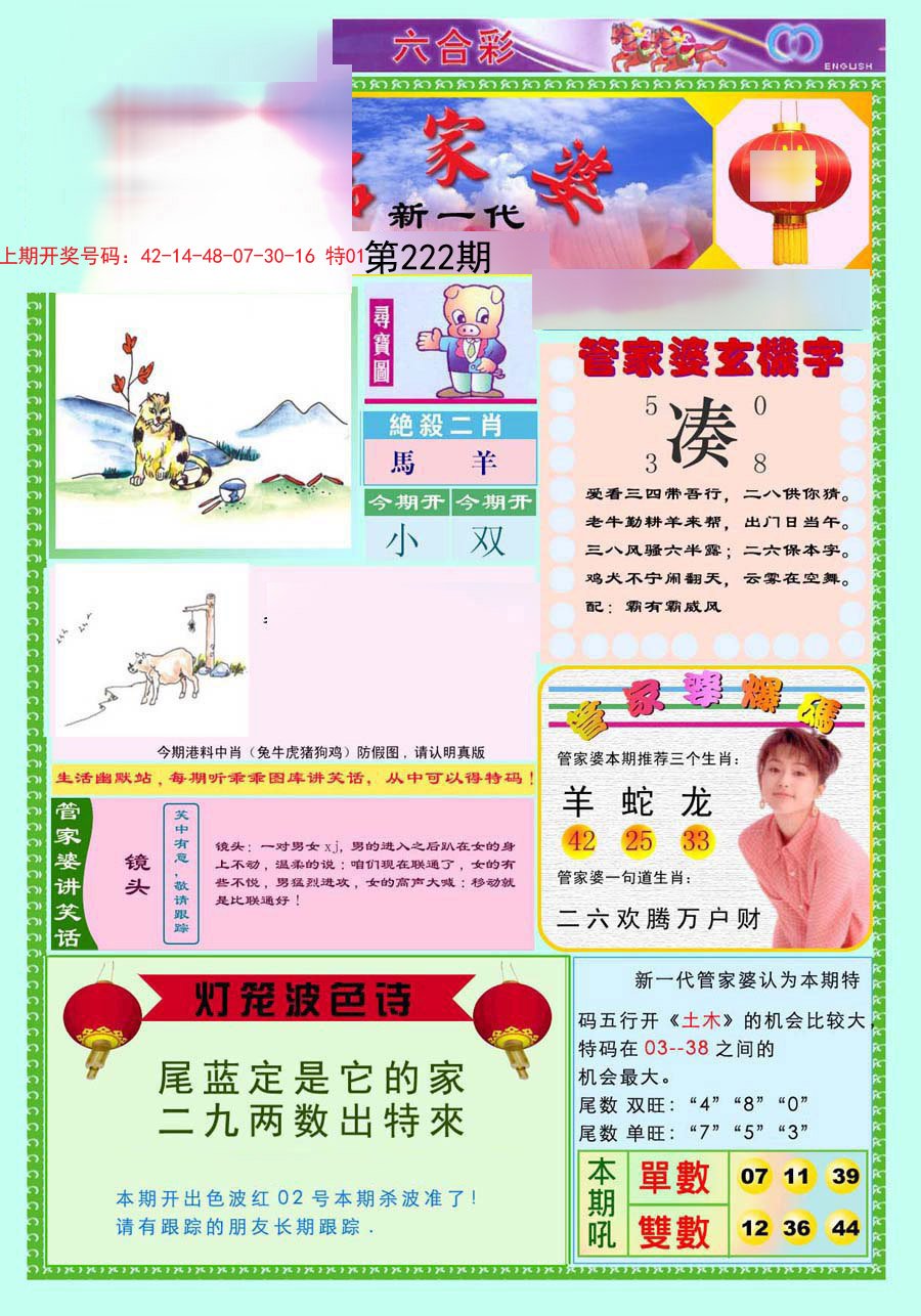 2024222期新一代管家婆