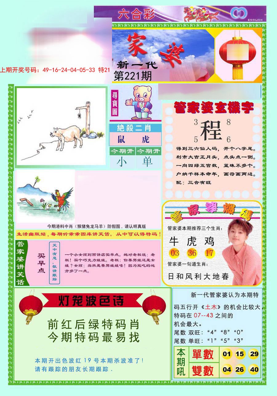 2024221期新一代管家婆