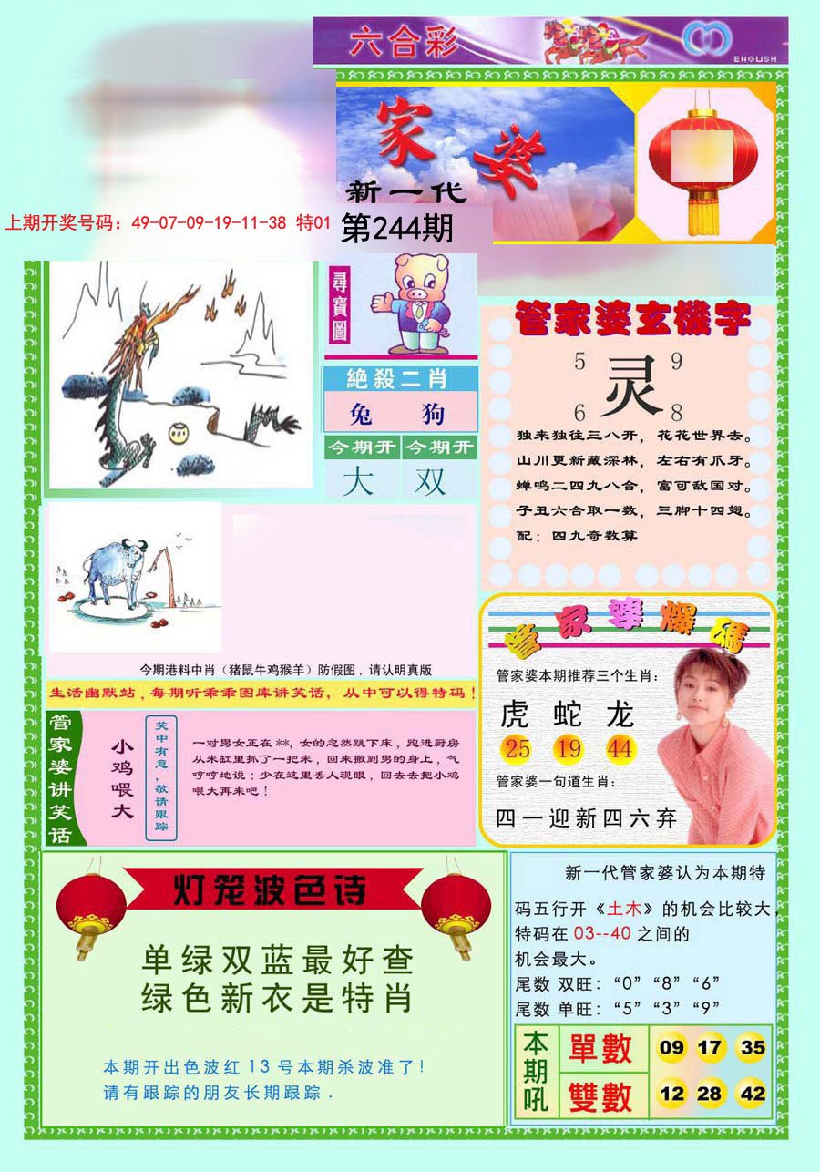 2024244期新一代管家婆