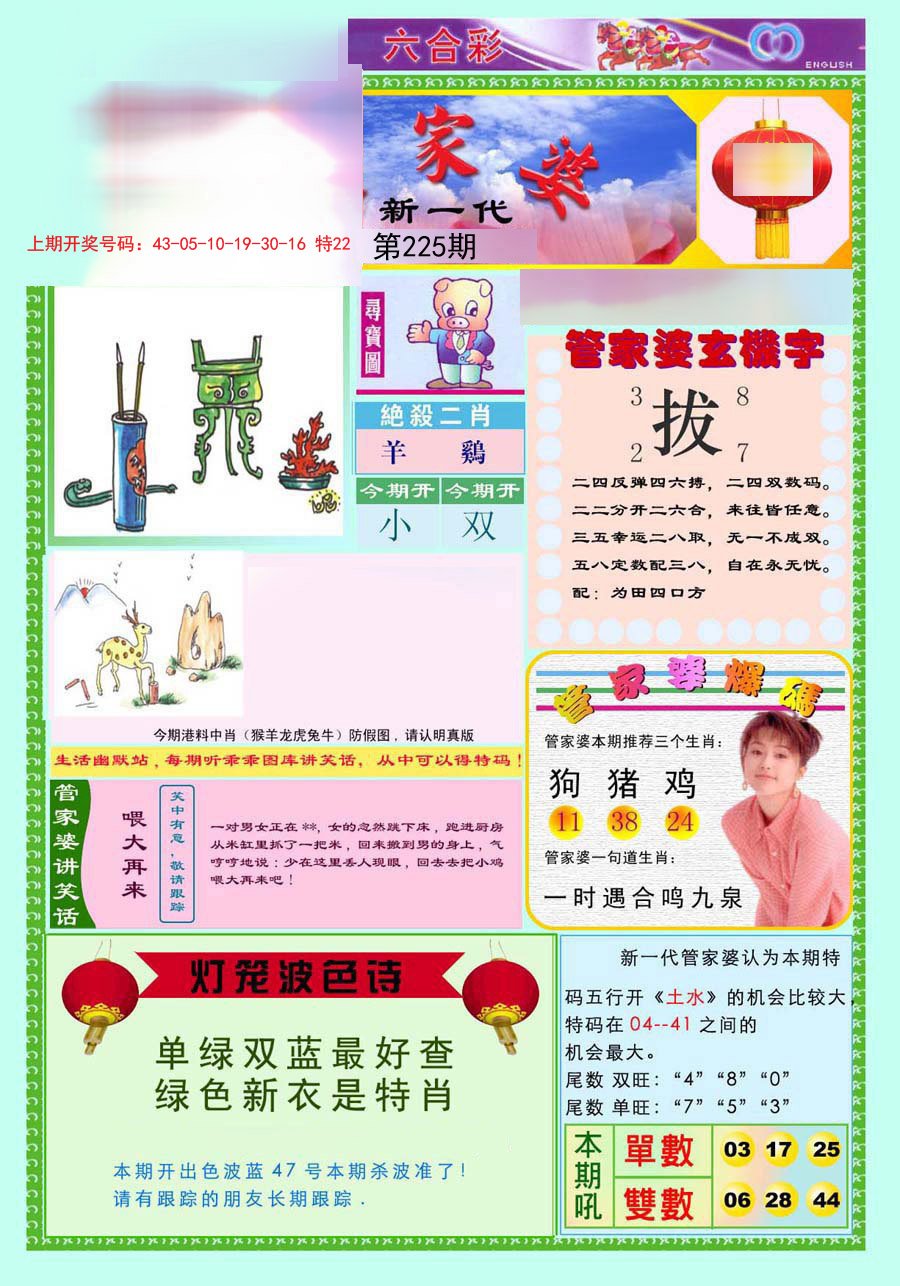 2024225期新一代管家婆