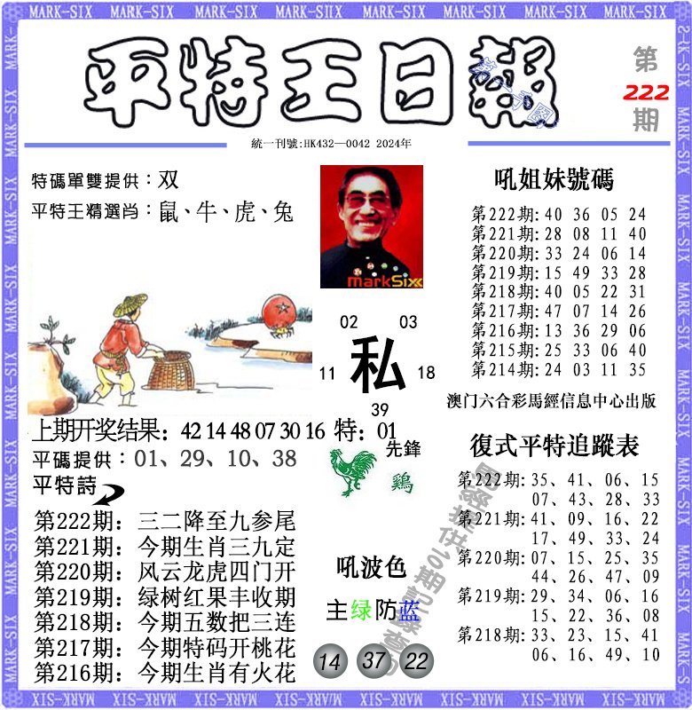 2024222期平特王日报