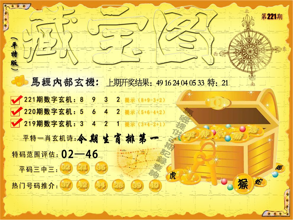 2024221期平特藏宝图