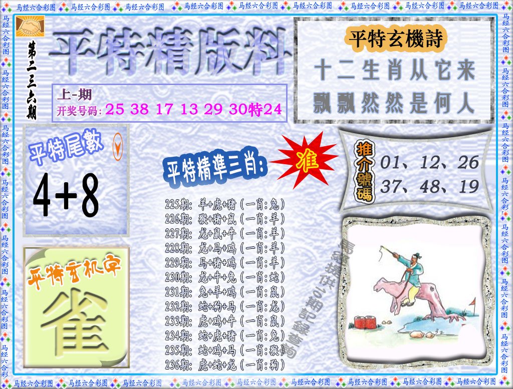 2024236期平特精版料