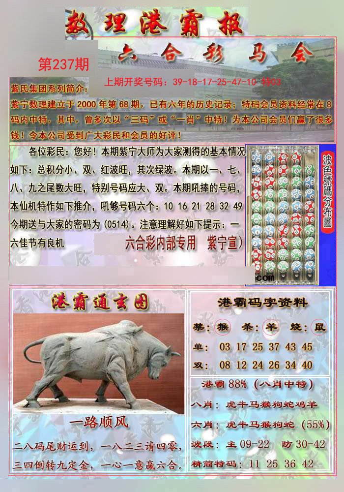 2024237期港霸报