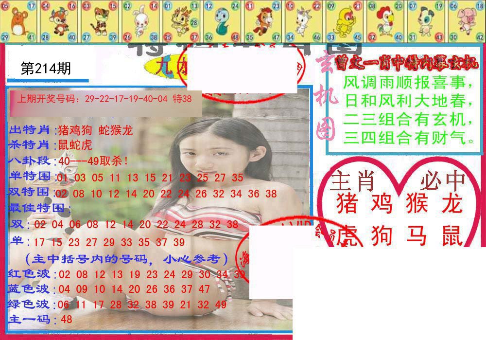 2024214期特码生肖图