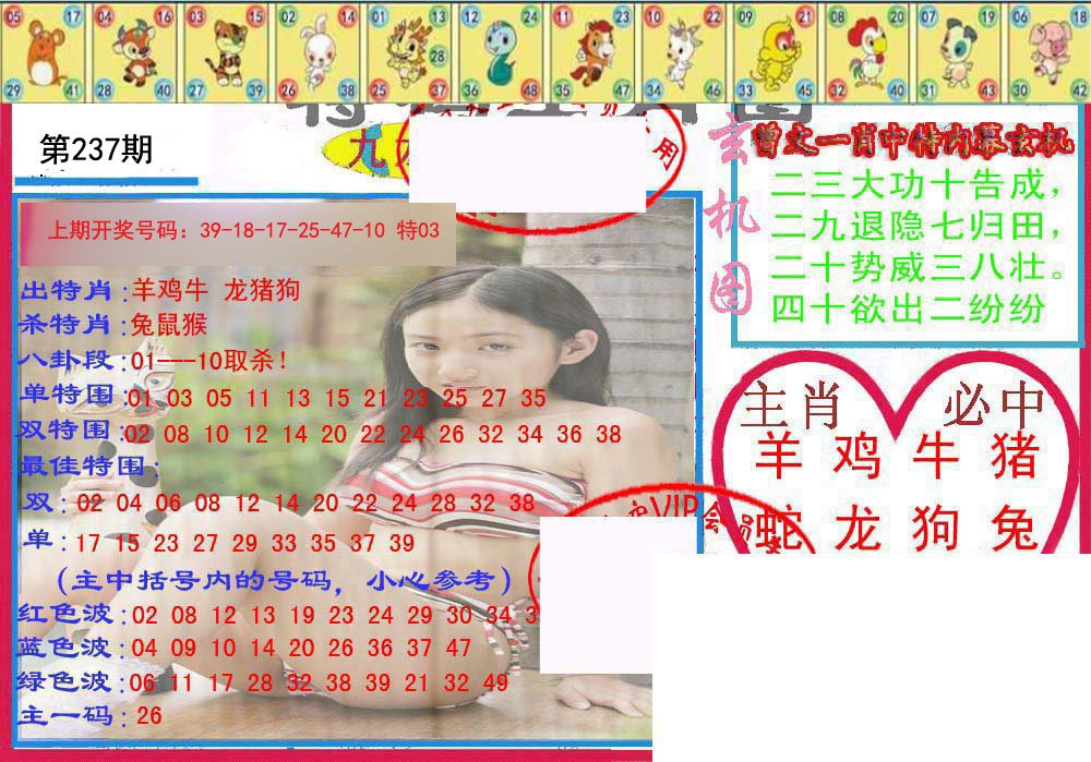 2024237期特码生肖图