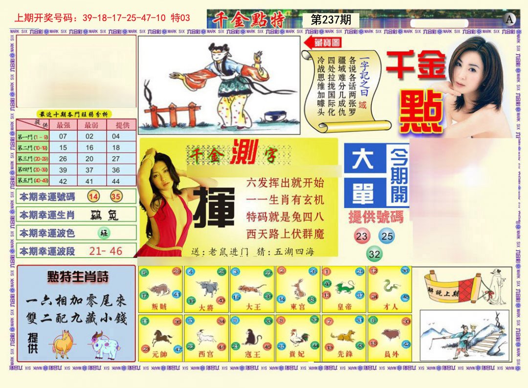 2024237期千金点特A