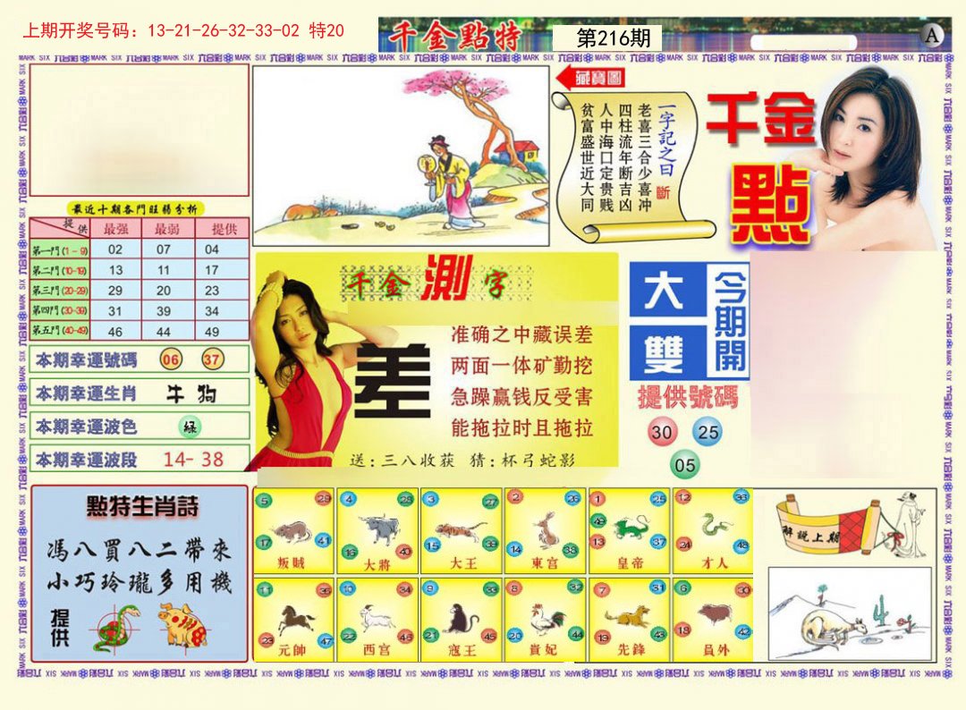 2024216期千金点特A