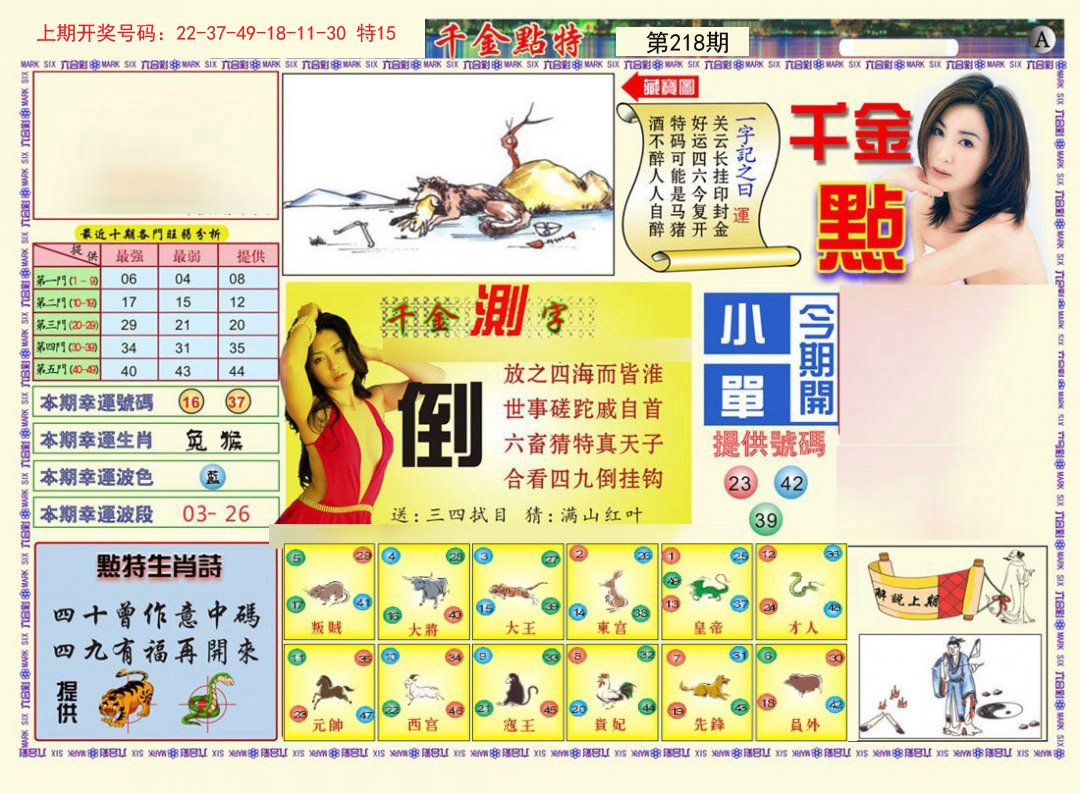 2024218期千金点特A