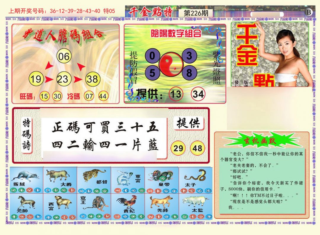 2024226期千金点特B