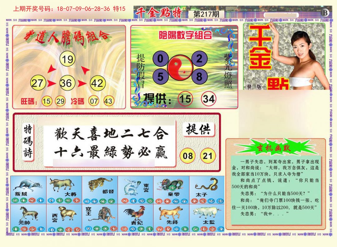 2024217期千金点特B