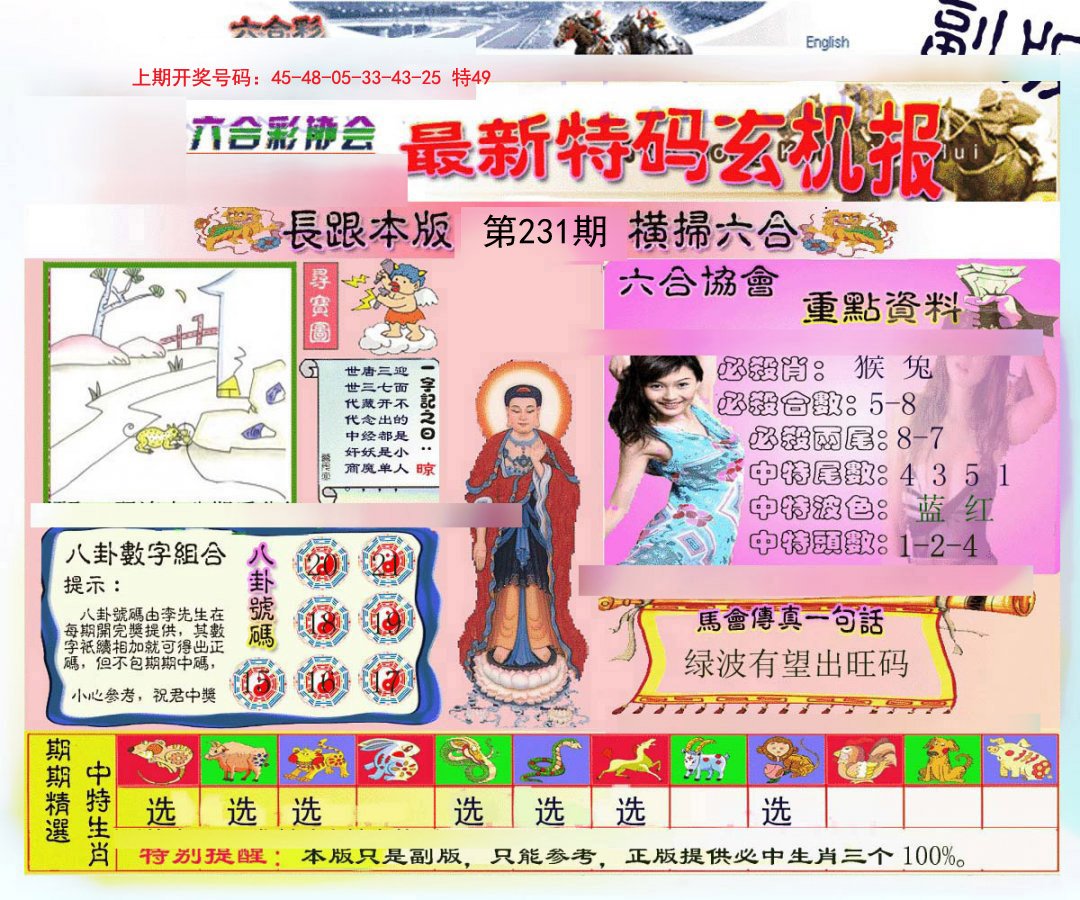 2024231期九龍内幕玄机报