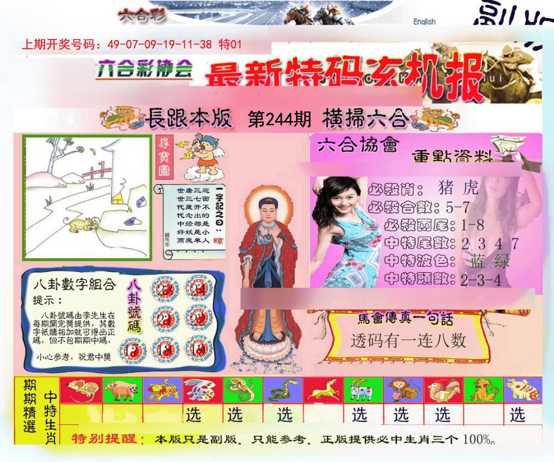 2024244期九龍内幕玄机报
