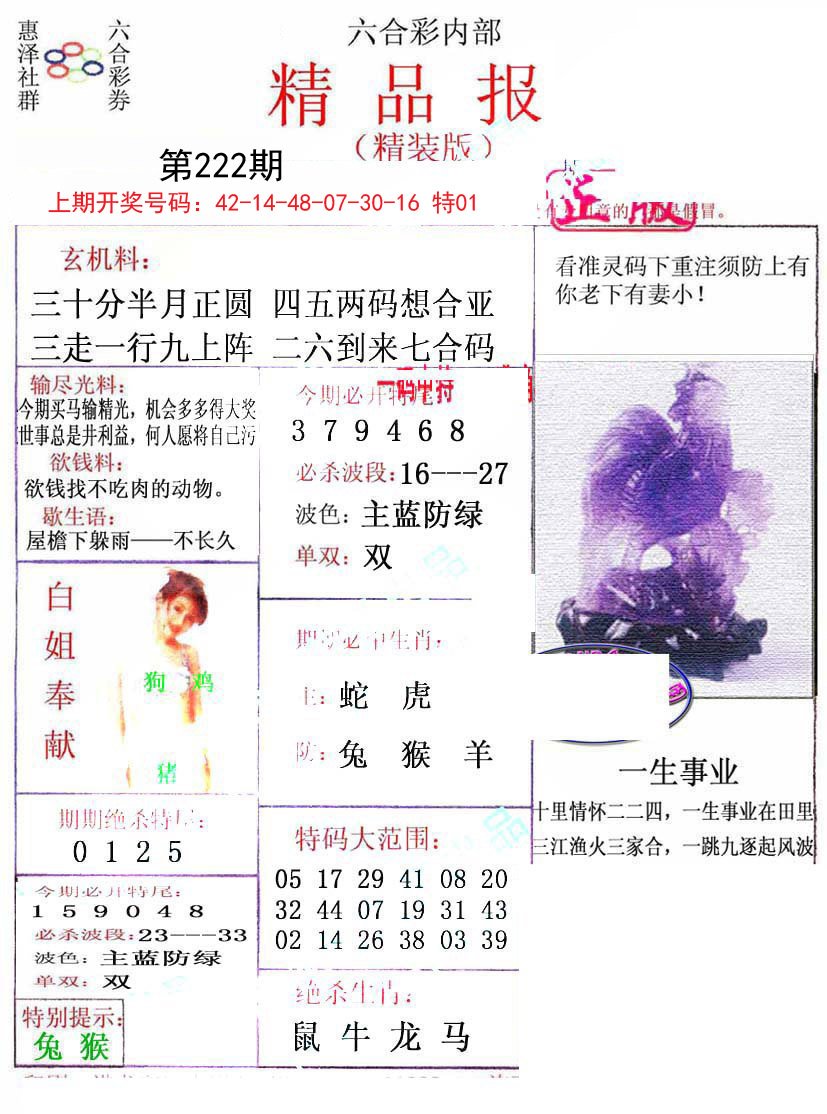 2024222期摇钱树