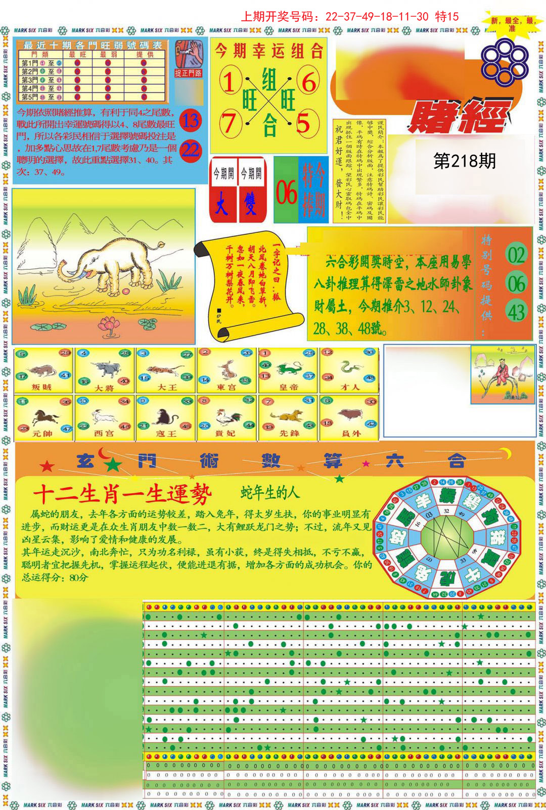 2024218期九龍赌经A(推荐)