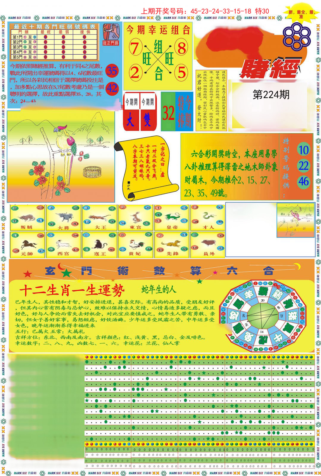 2024224期九龍赌经A(推荐)