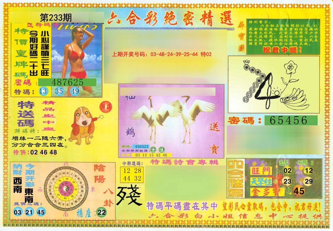 2024233期绝密精选A