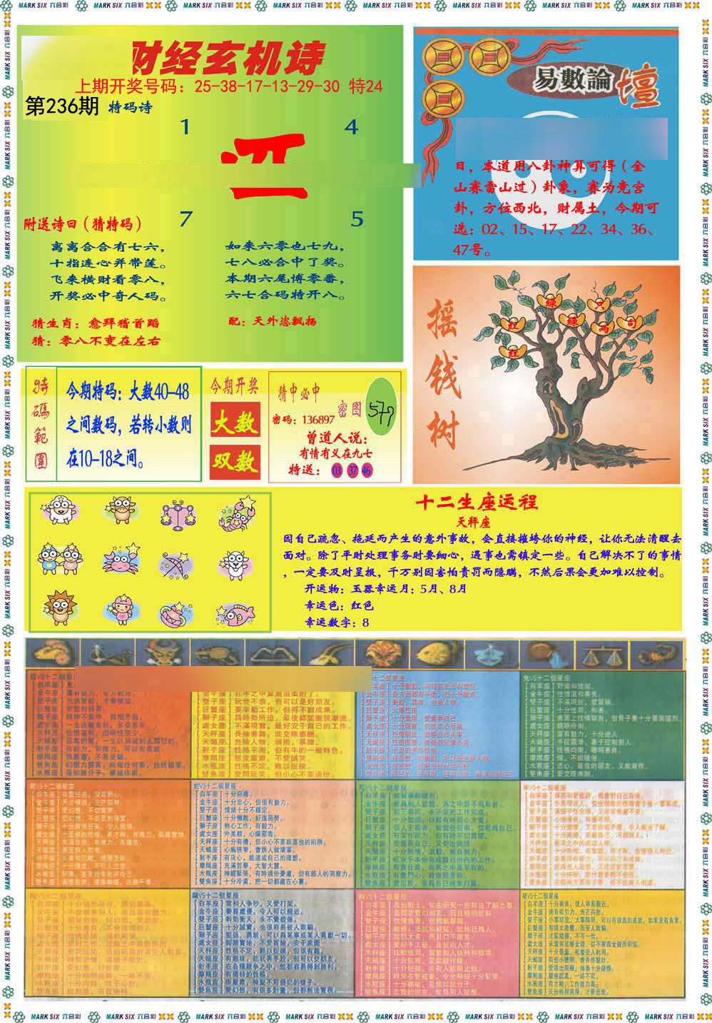 2024236期九龍赌经B(推荐)