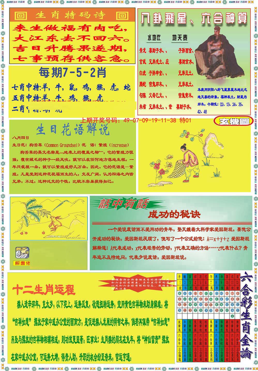 2024244期九龍马经B(推荐)