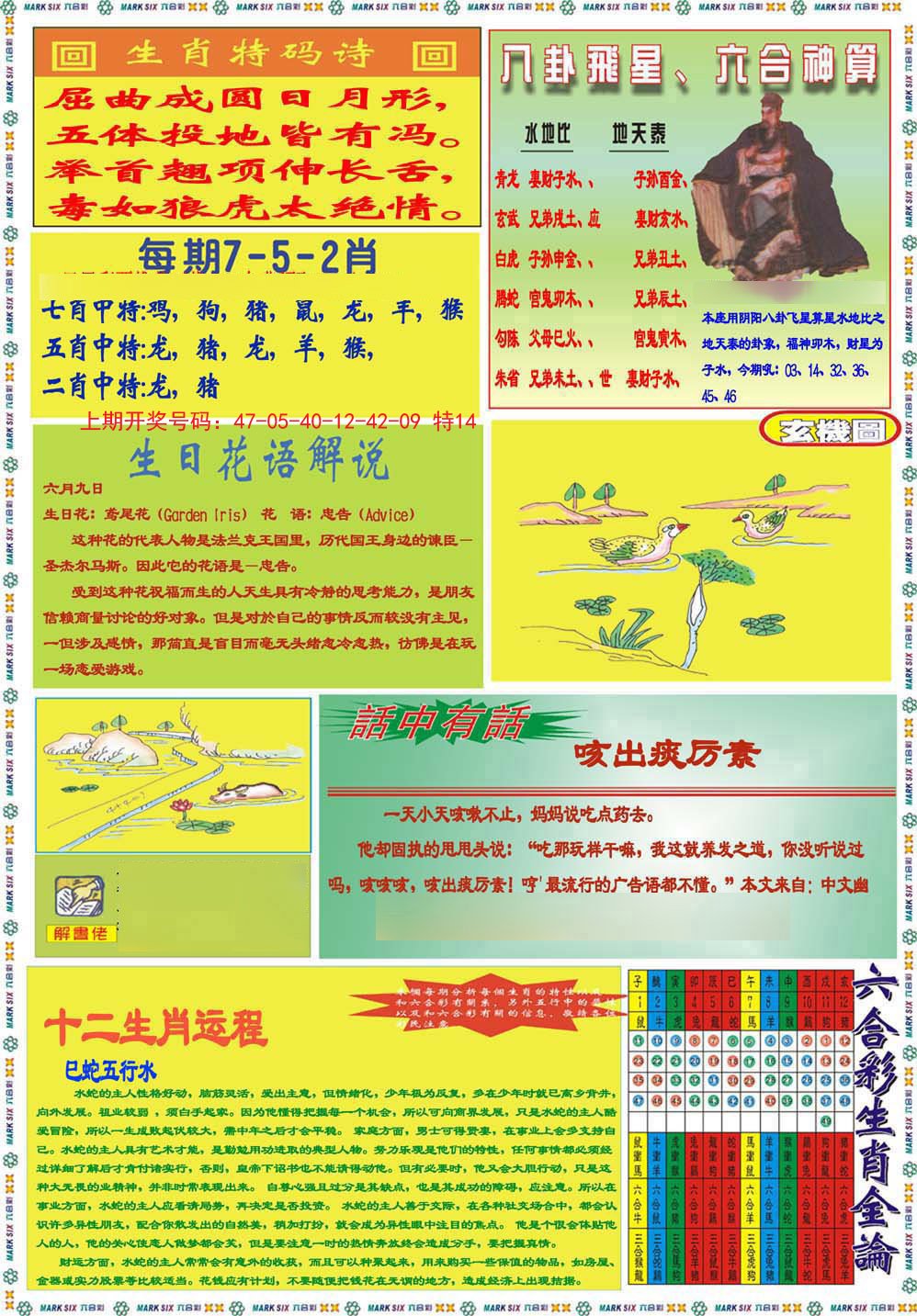 2024220期九龍马经B(推荐)