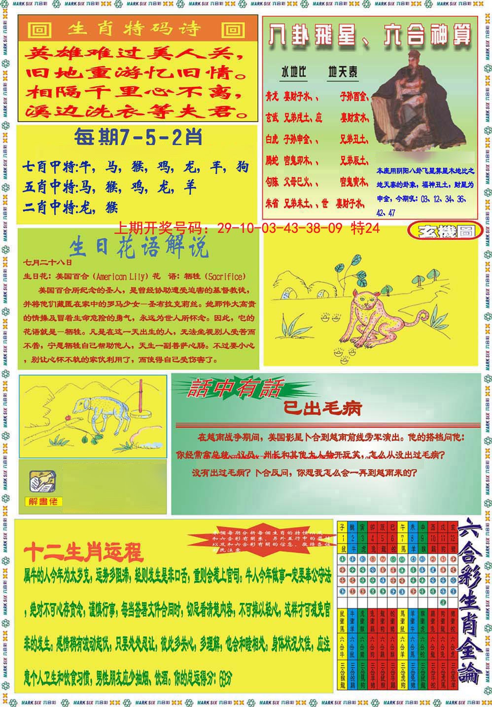 2024241期九龍马经B(推荐)
