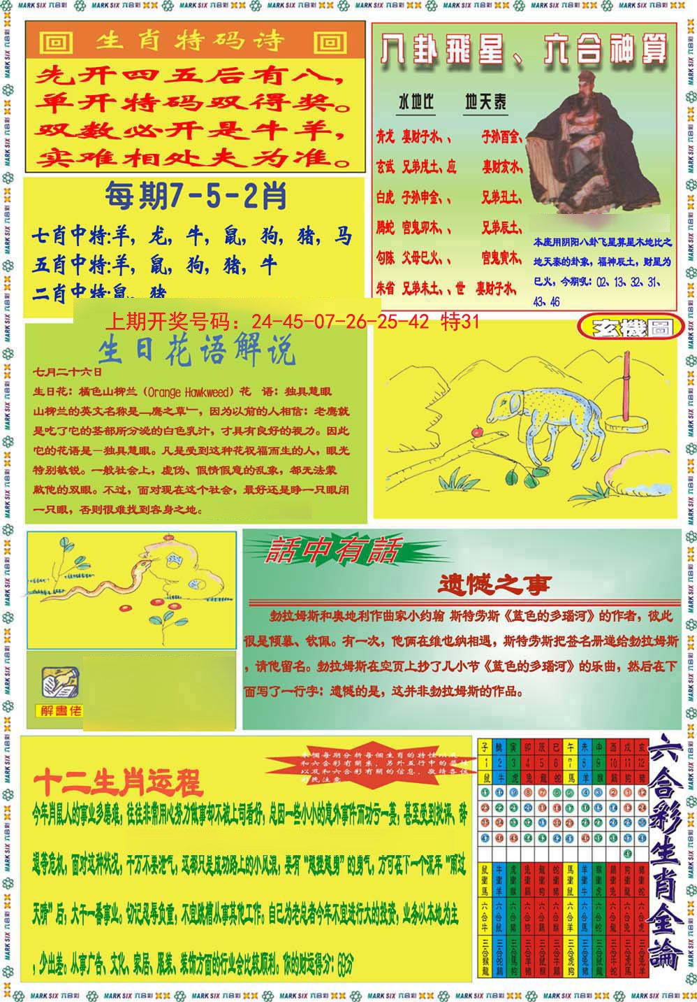2024240期九龍马经B(推荐)
