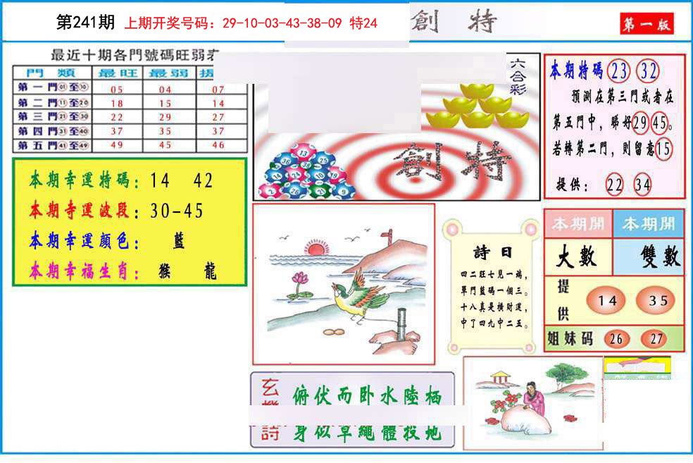 2024241期九龍创特A(推荐)