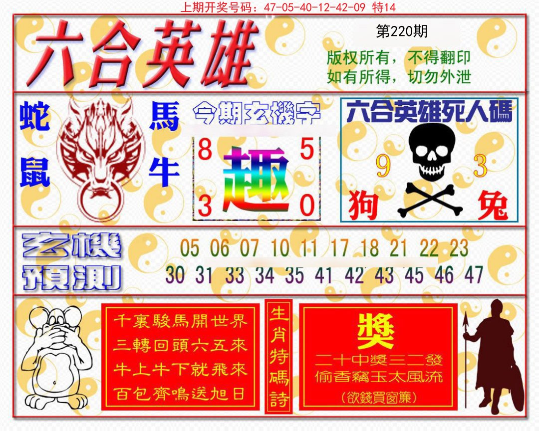 2024220期六合英雄